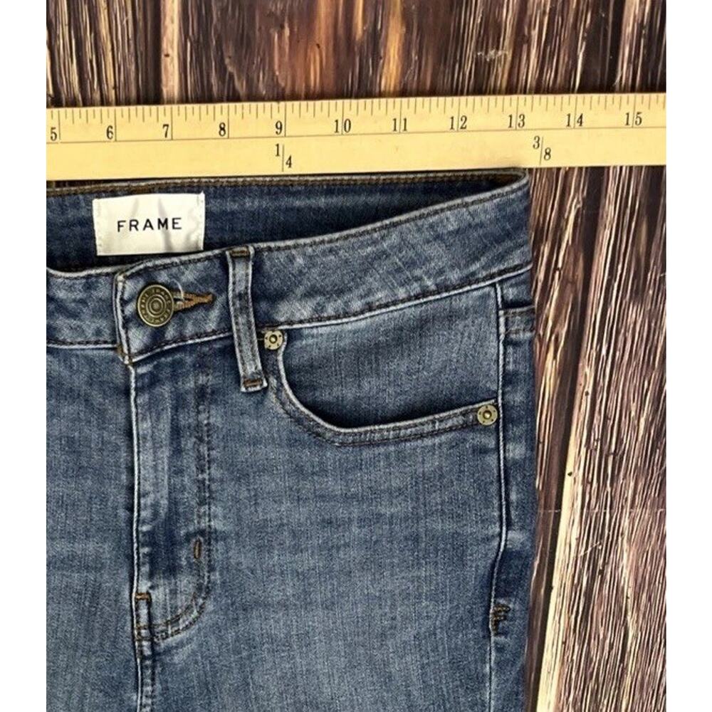💋Frame Denim Le Slim Palazzo High Rise Bootcut Jeans Womens Size 25 Stretch - Picture 4 of 10